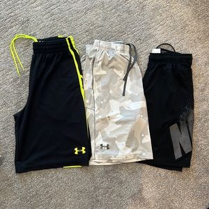 Men’s Nike and Under Armour Short. All Size Medium!